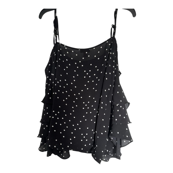 Vince Camuto Black and White Polka Dot Camisole - Picture 4 of 8